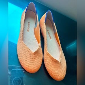 Rothy’s Tangerine Round Toe Flats, size 9